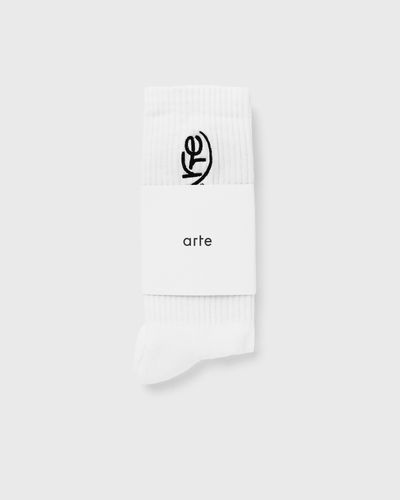Arte Antwerp Swirl Uniform Socks, white