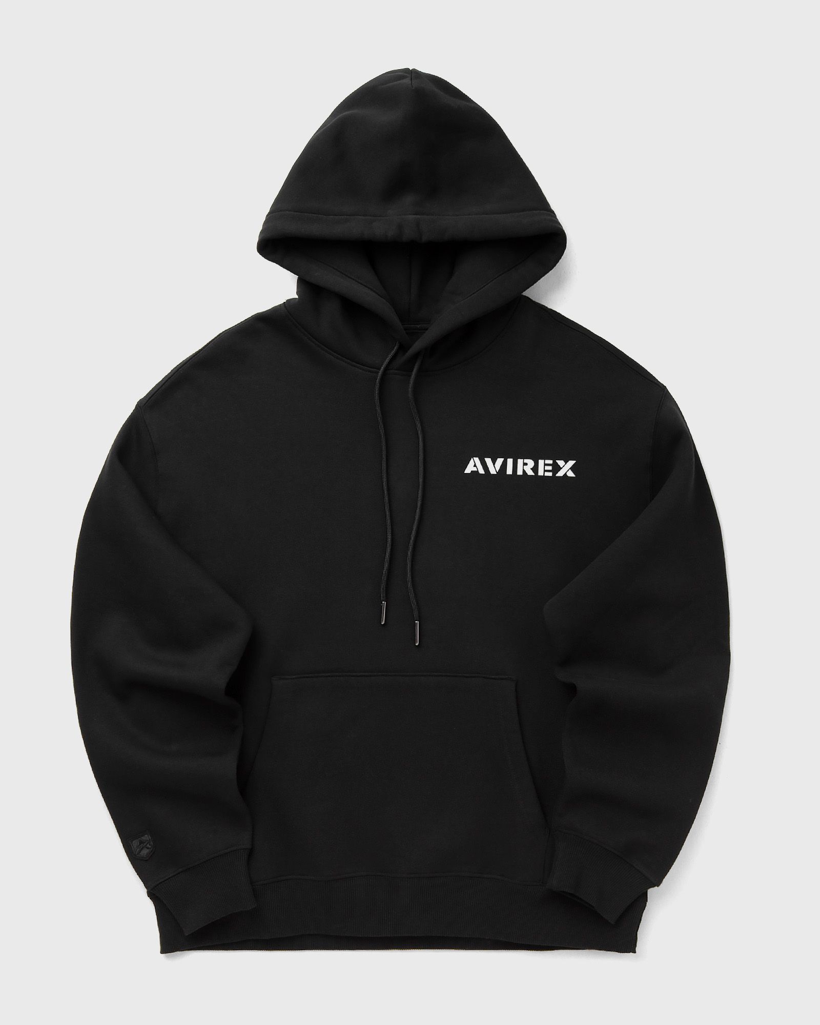 Avirex STACKED LOGO HOODIE, black