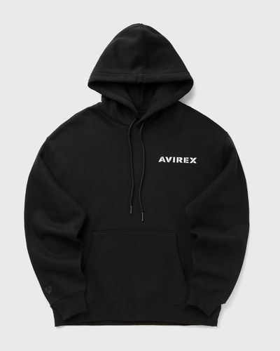 Avirex STACKED LOGO HOODIE, black