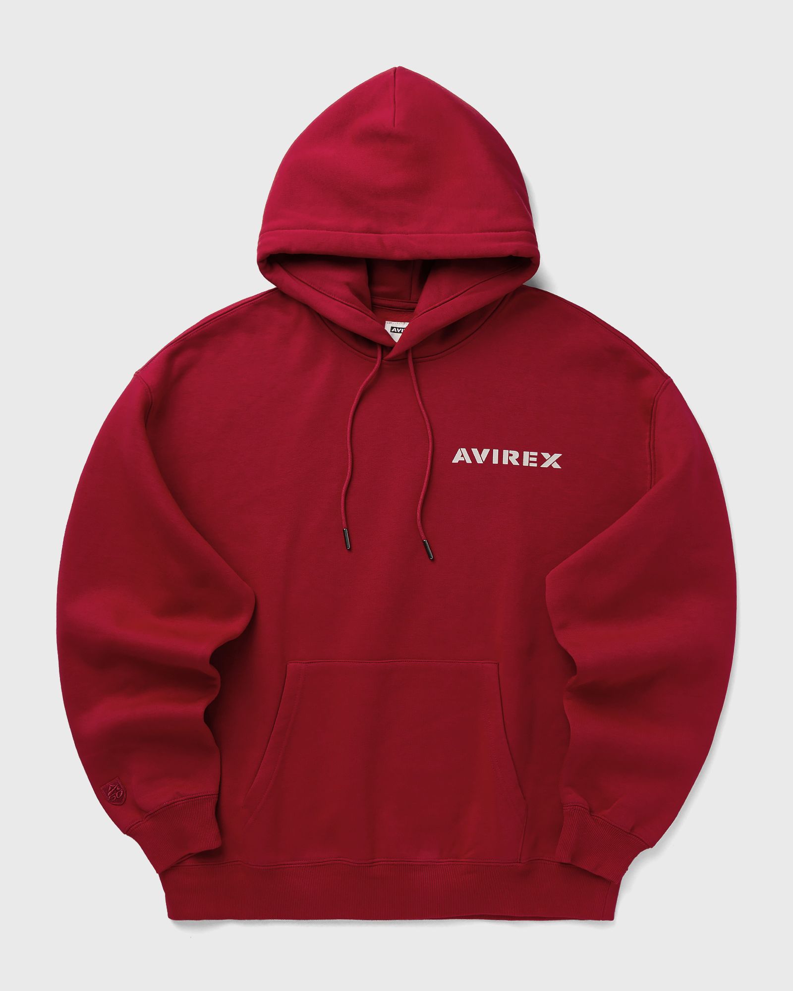 Avirex STACKED LOGO HOODIE, red