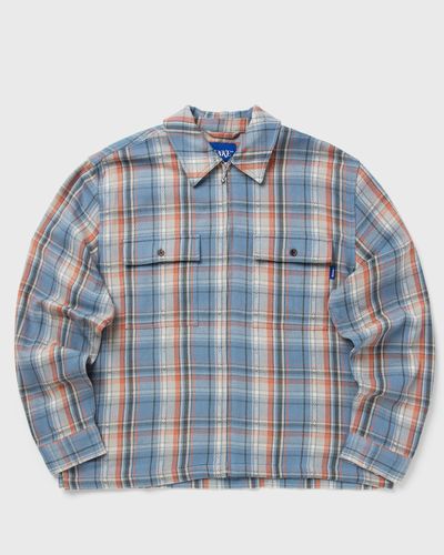 Awake RIVINGTON ZIP FLANNEL, blue