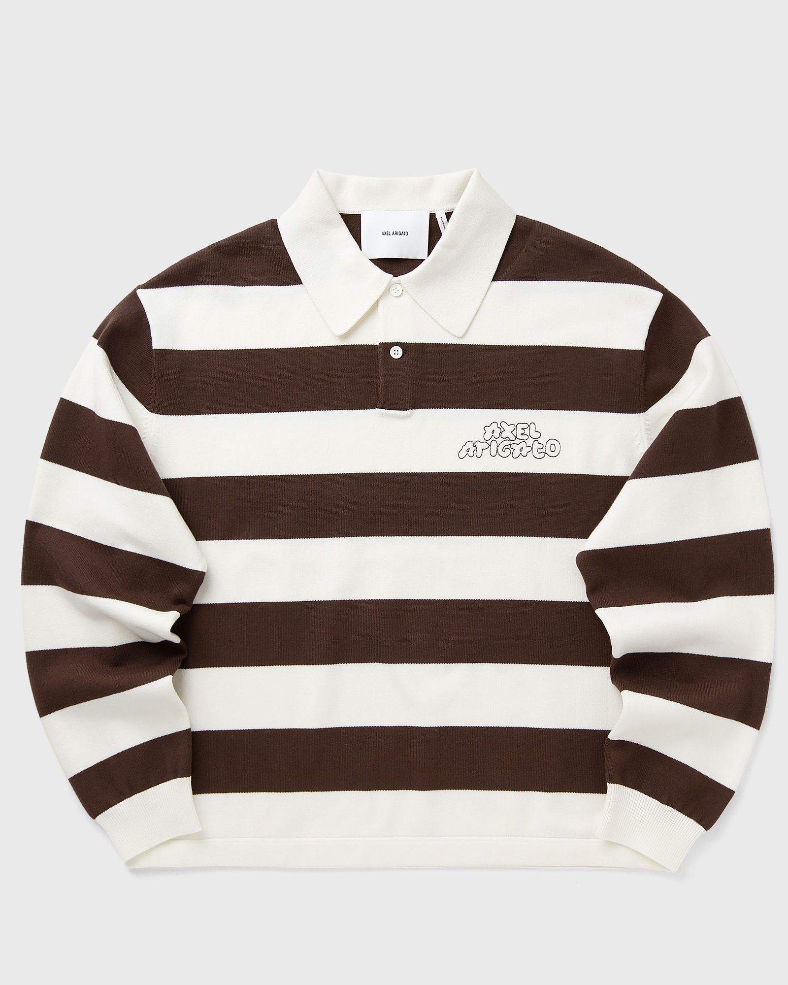 Axel Arigato Rey Polo Sweater, brown|white