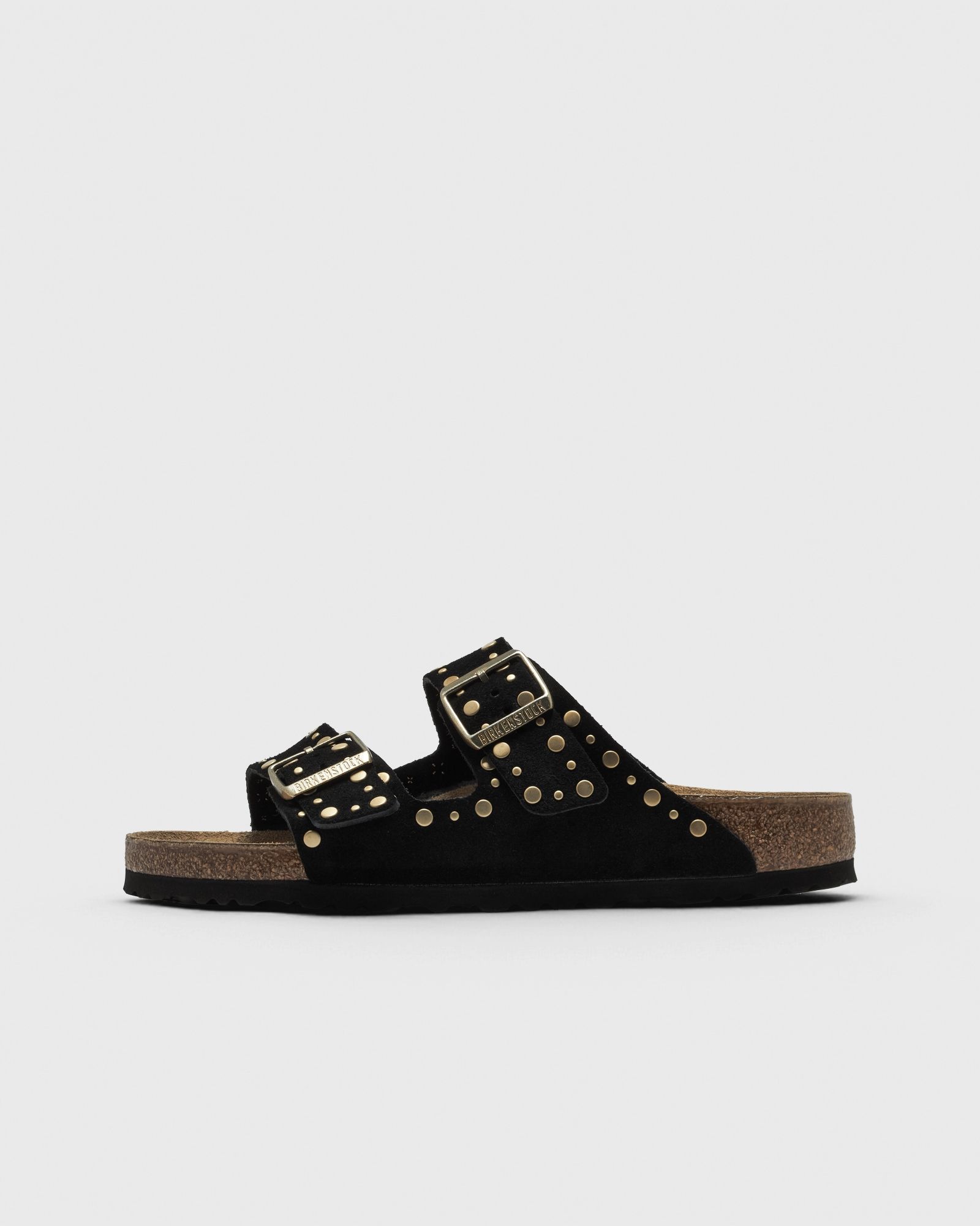 Birkenstock Arizona Rivets Suede Leather, black