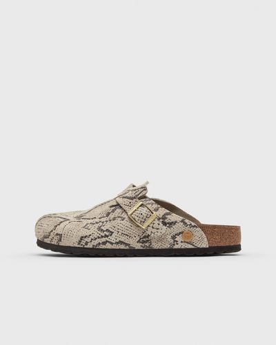 Birkenstock Boston Rivet Logo Suede Leather, grey