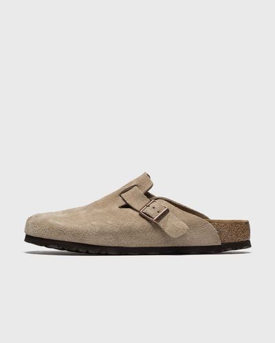 Birkenstock Boston Soft Footbed Suede Leather, grey