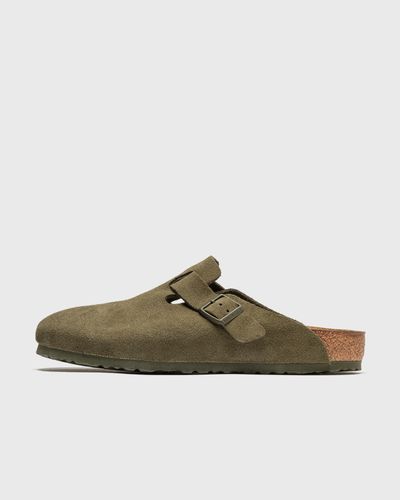 Birkenstock Boston Suede Leather, green