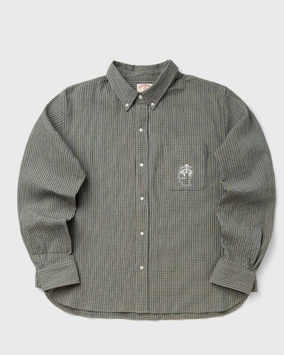 Brain Dead X BROOKS BROTHERS Check Oxford Button Up Shirt, green