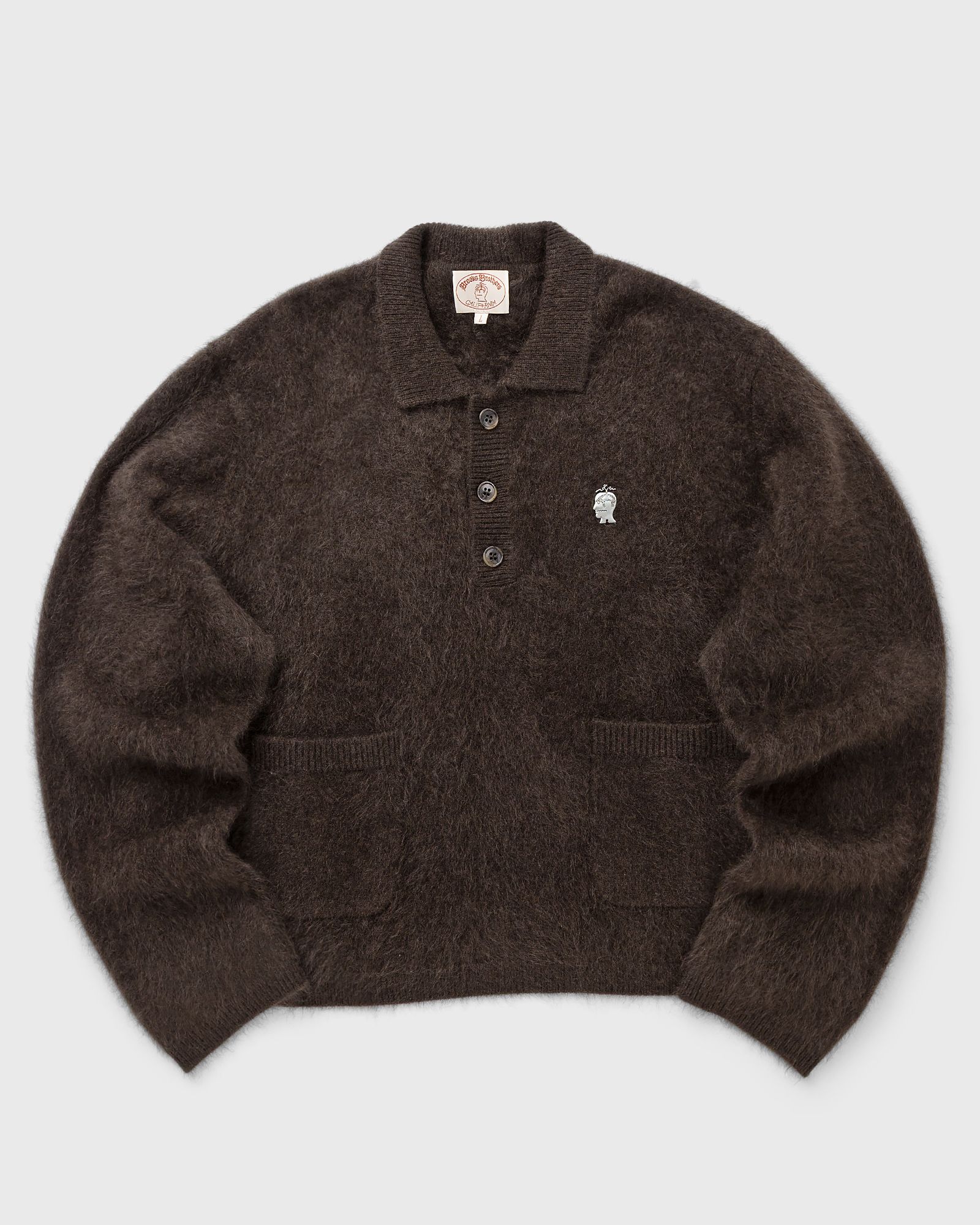 Brain Dead BBC Pullover Sweater, brown
