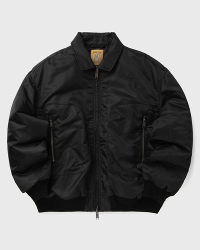 Brain Dead Embroidered 3D Flight Jacket, black