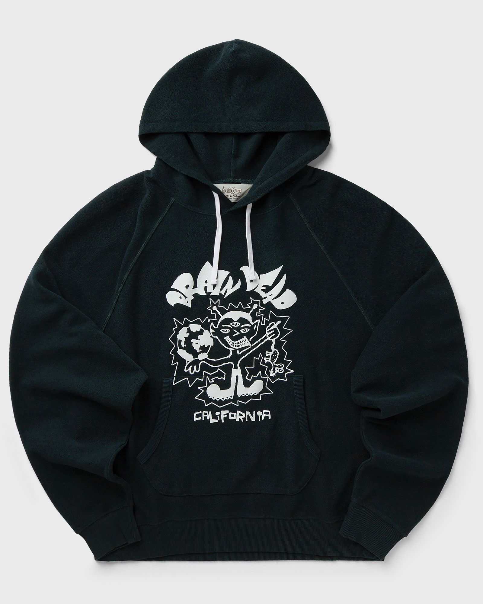 Brain Dead GLOBAL SHOCK HOODIE, green