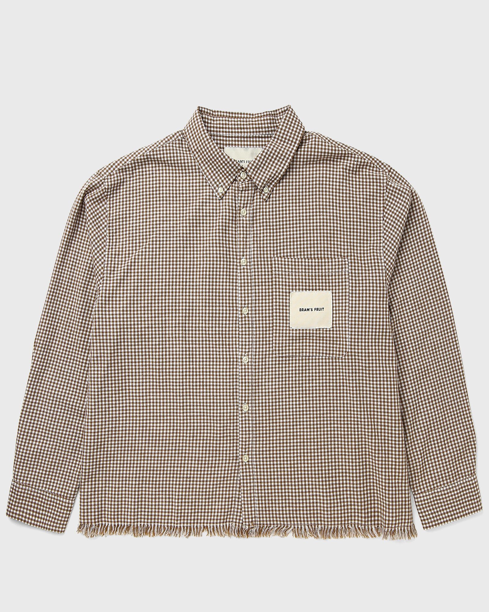 Bram´s Fruit Distressed Farmer’s Shirt LS, brown