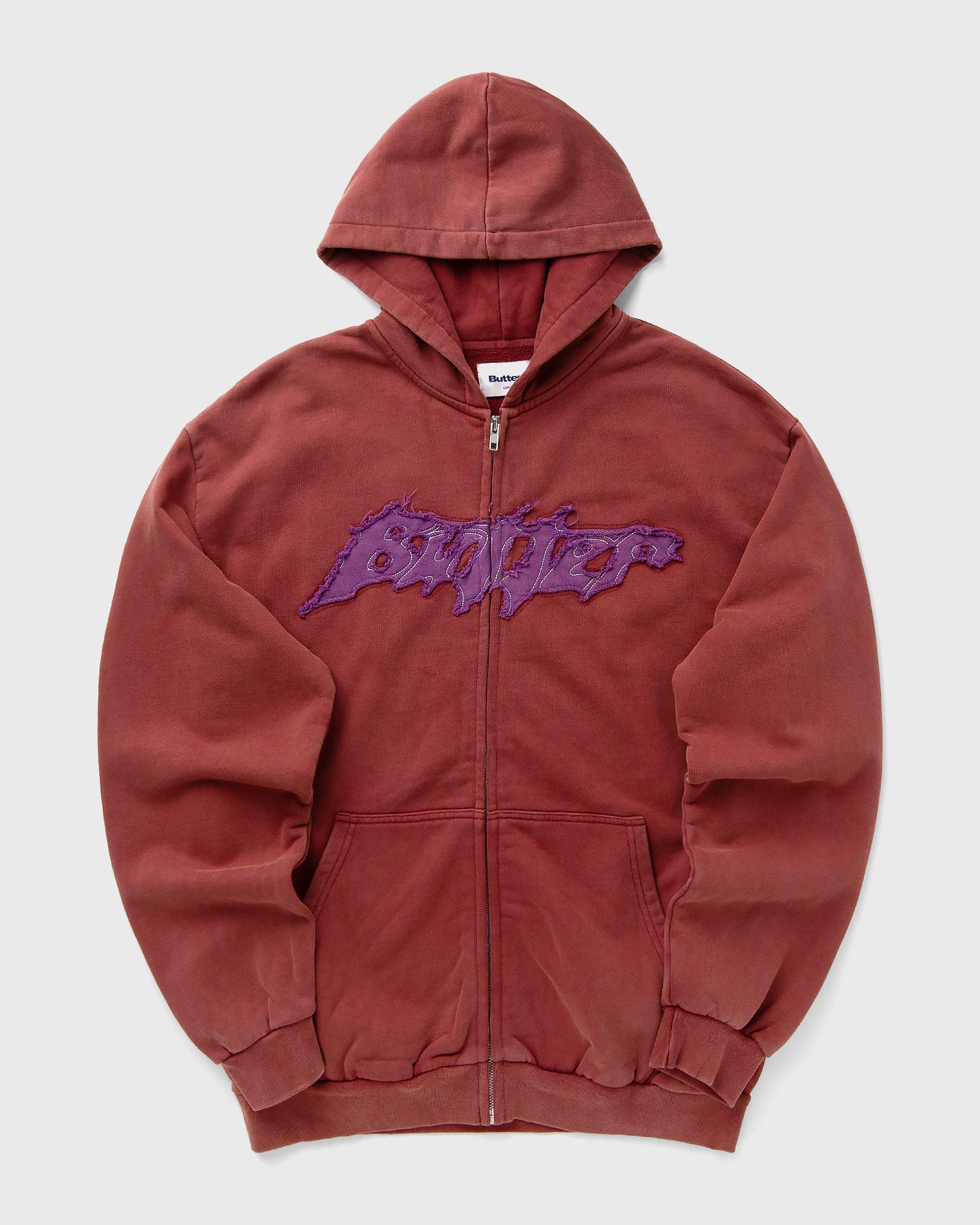 Butter Goods Amplify Zip-Thru Hood, red