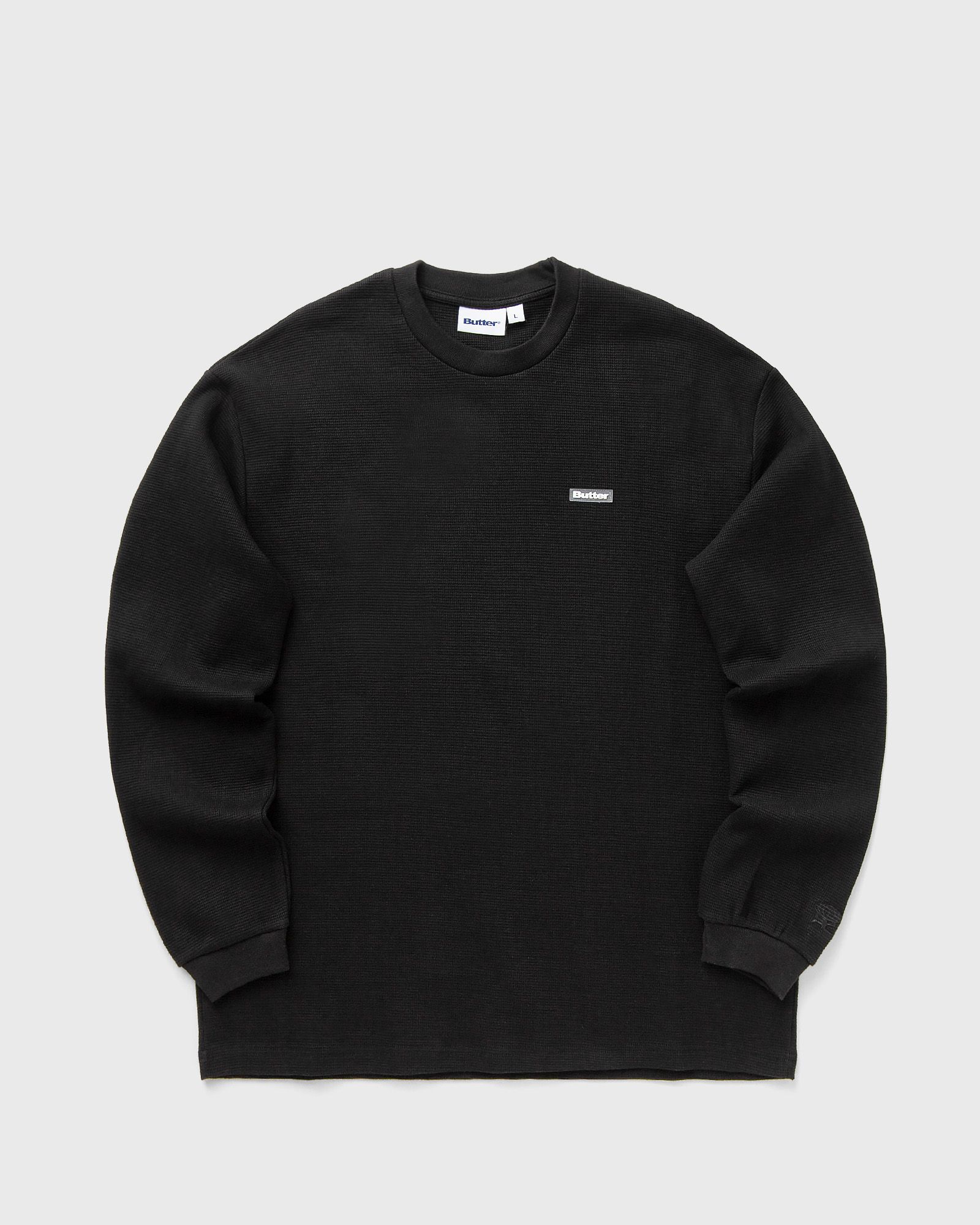 Butter Goods Basic Waffle L/S Tee, black