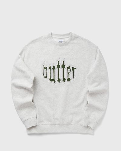 Butter Goods Cut Out Applique Crewneck, beige