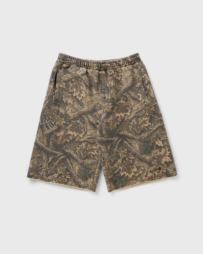Butter Goods Fleece Shorts, green|beige