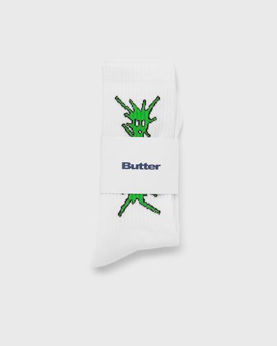 Butter Goods Nail Logo Socks, white