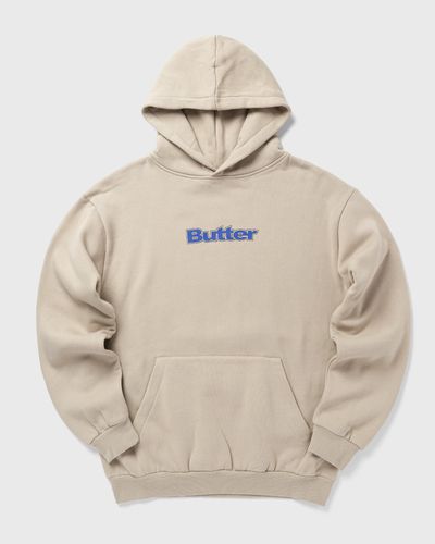 Butter Goods Outline Logo Pullover Hood, yellow