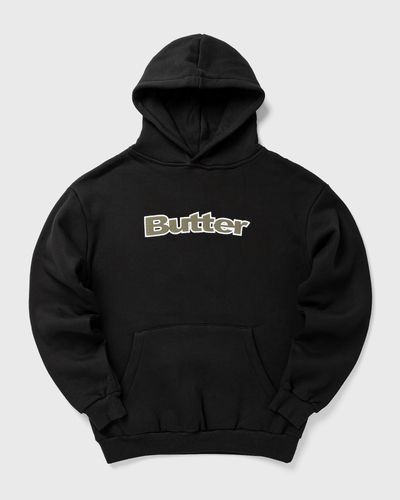 Butter Goods Ripstop Logo Applique Pullover Hood, black