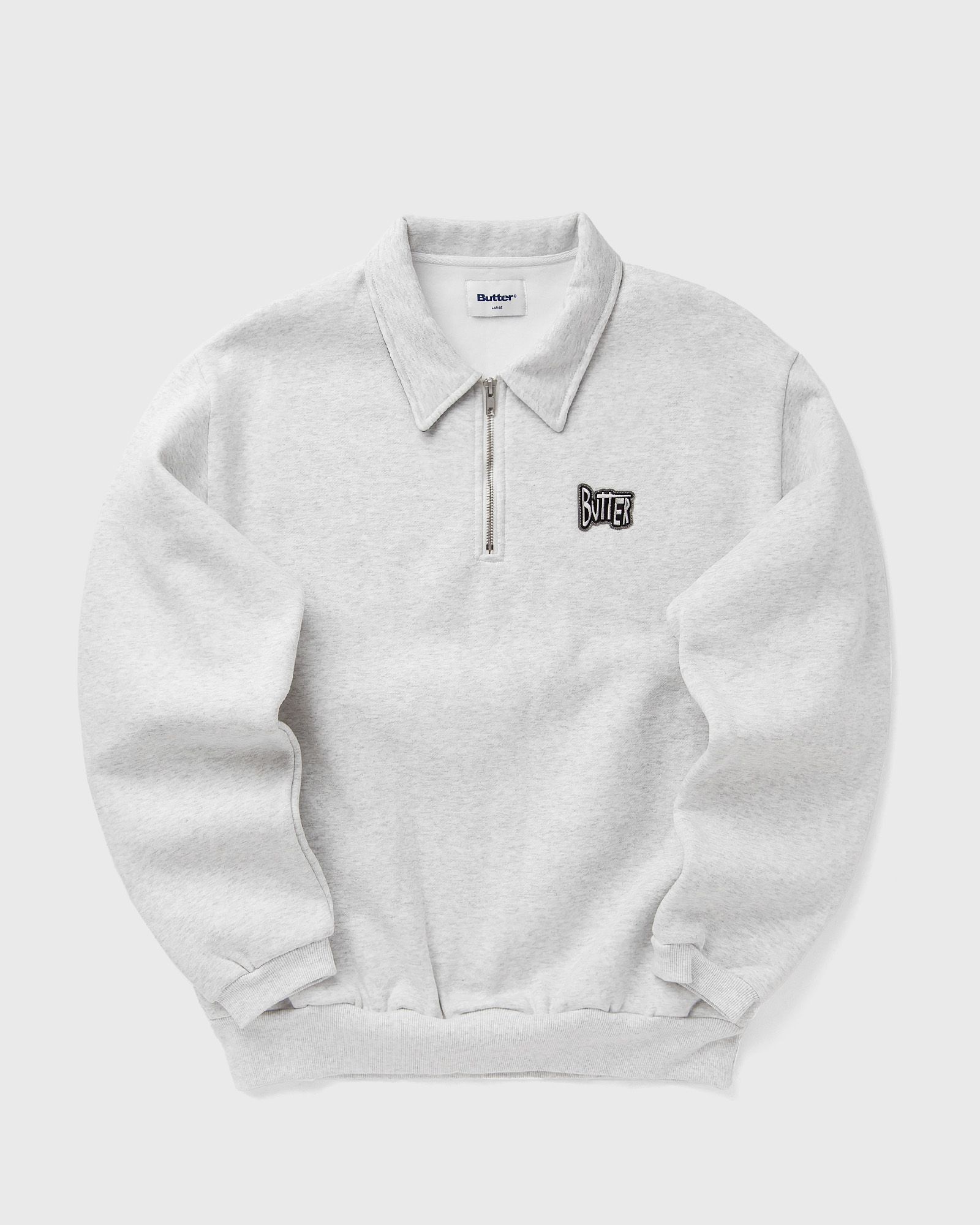 Butter Goods Sketch 1/4 Zip Sweater, grey