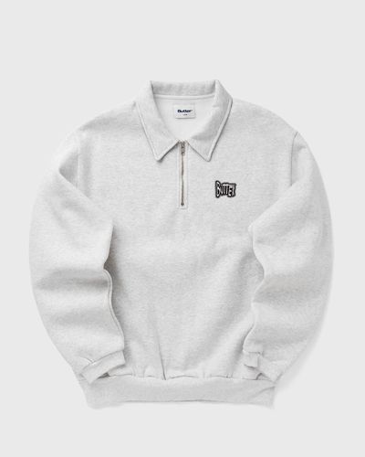 Butter Goods Sketch 1/4 Zip Sweater, grey
