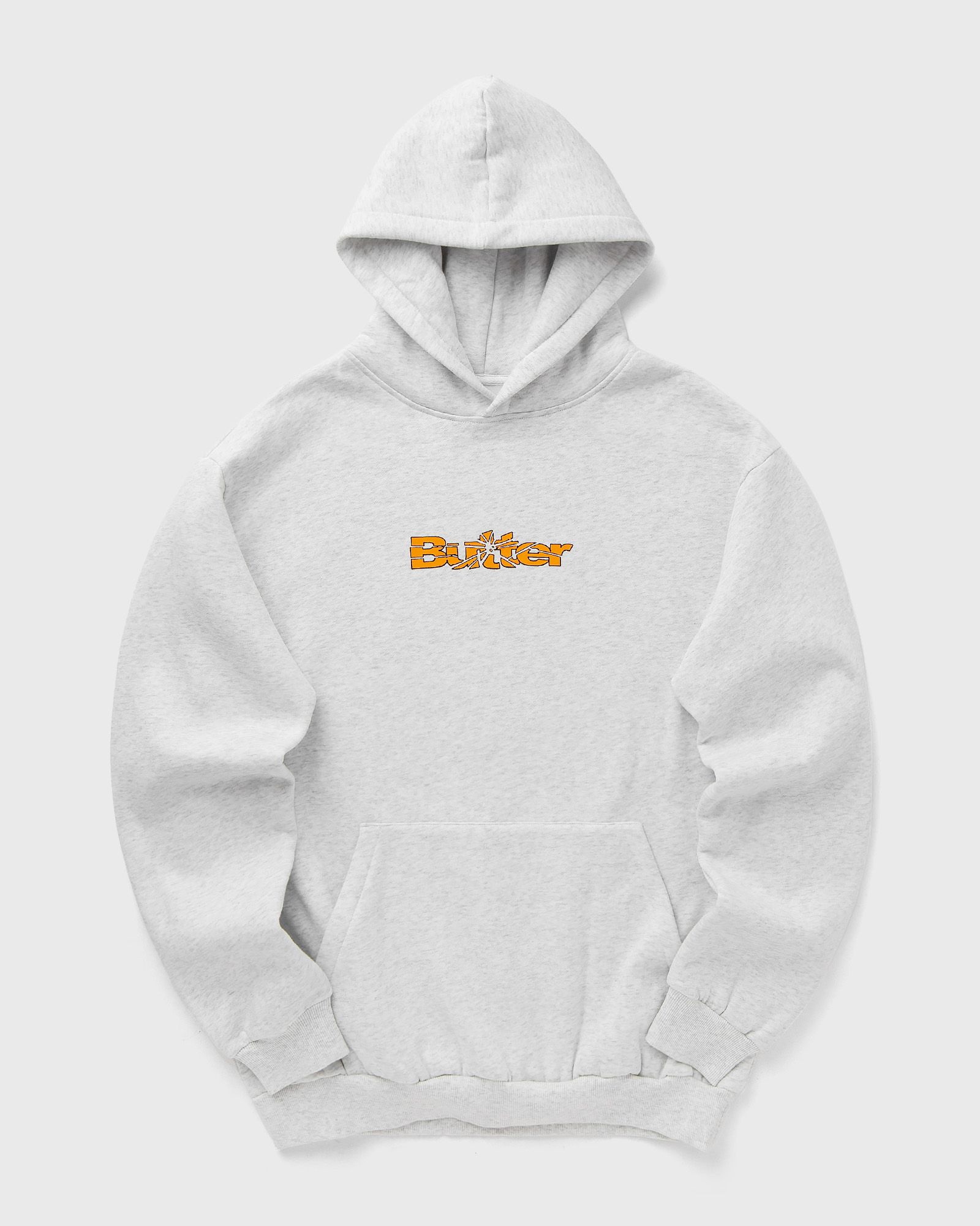 Butter Goods Smashed Logo Pullover Hood, grey