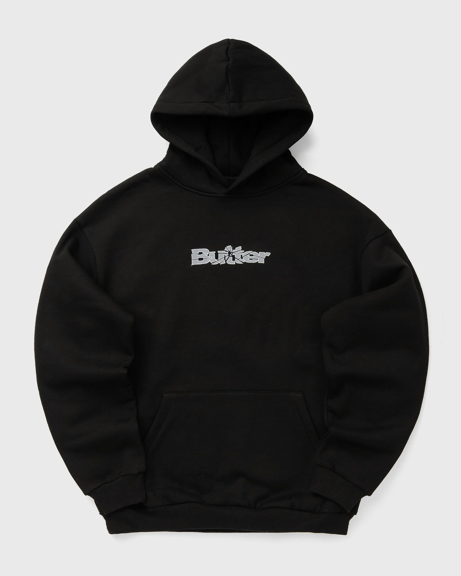 Butter Goods Smashed Logo Pullover Hood, black