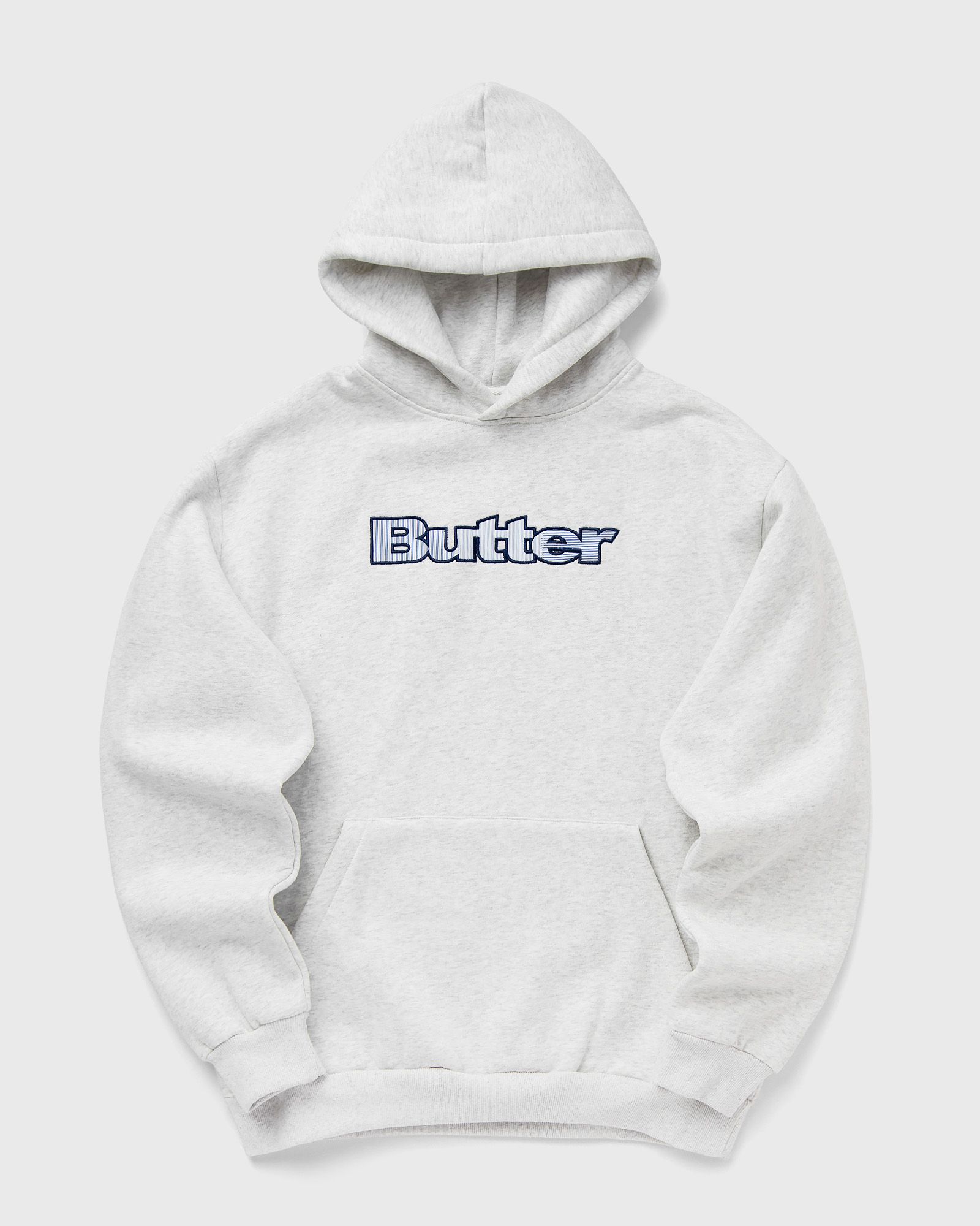 Butter Goods Stripe Logo Applique Pullover Hood, beige