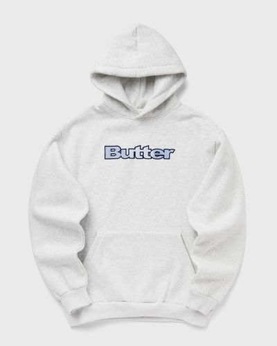 Butter Goods Stripe Logo Applique Pullover Hood, beige
