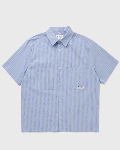 Butter Goods Vertical Stripe S/S Shirt, blue