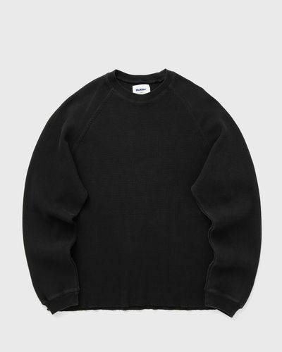 Butter Goods Waffle L/S Top, black