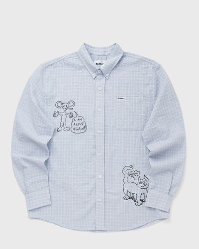 Butter Goods X Daniel Johnston Alive Again Shirt, blue
