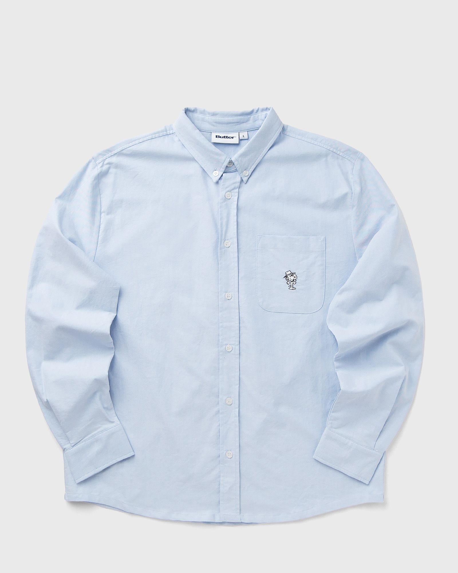Butter Goods X Peanuts Spike Oxford Shirt, blue