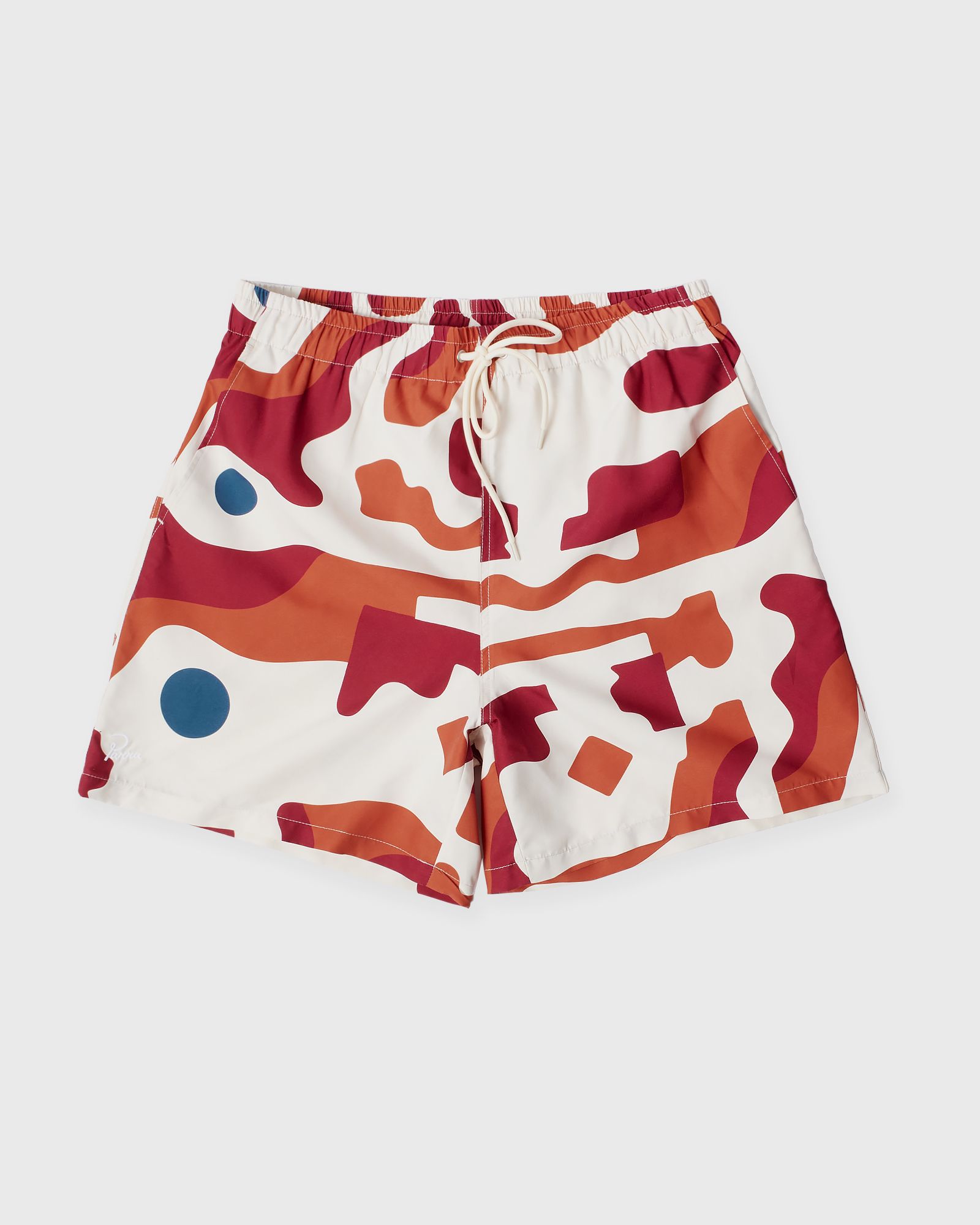 By Parra Abstract mountain swim shorts, orange|white