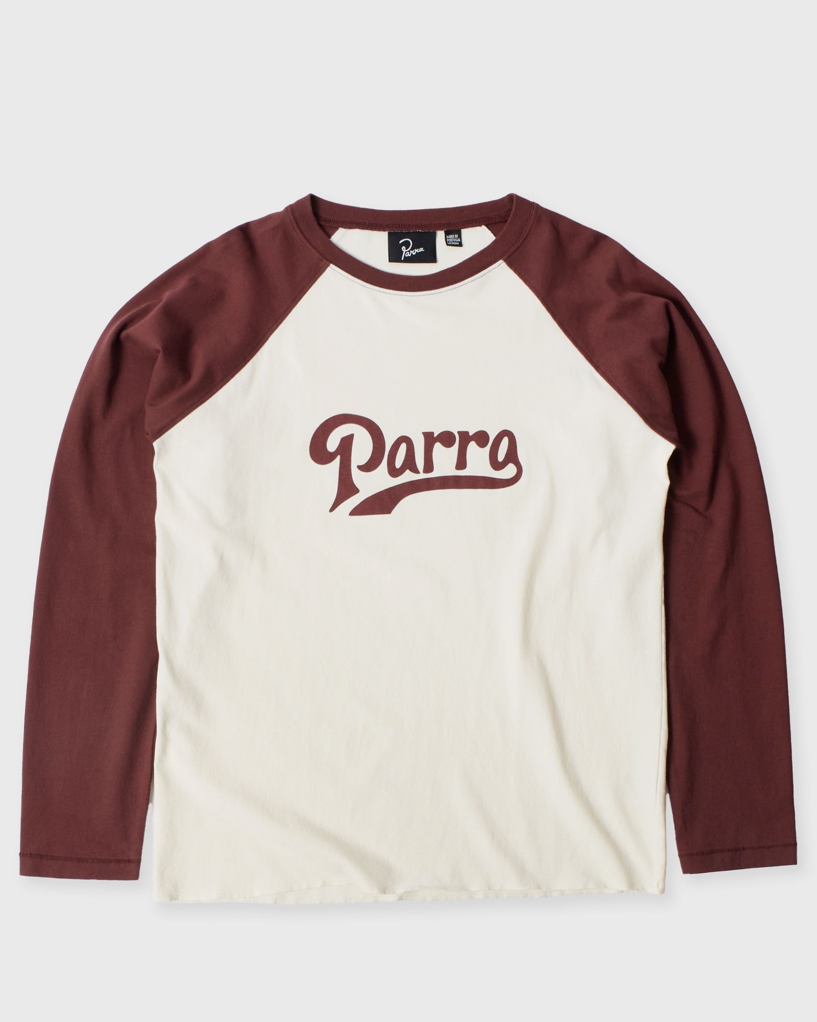 By Parra Baller of the based raglan long sleeve t-shirt, red|beige