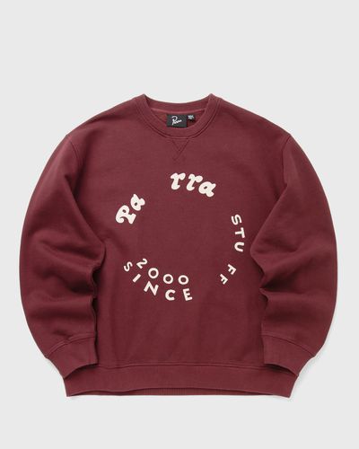 By Parra GASOLINE CREW NECK SWEATSHIRT, red