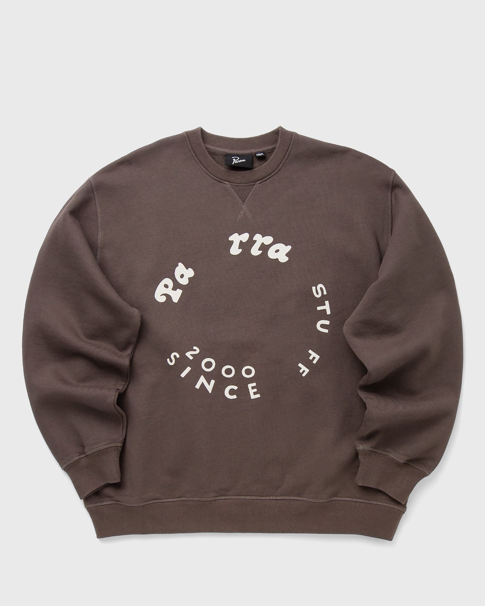 By Parra GASOLINE CREW NECK SWEATSHIRT, brown