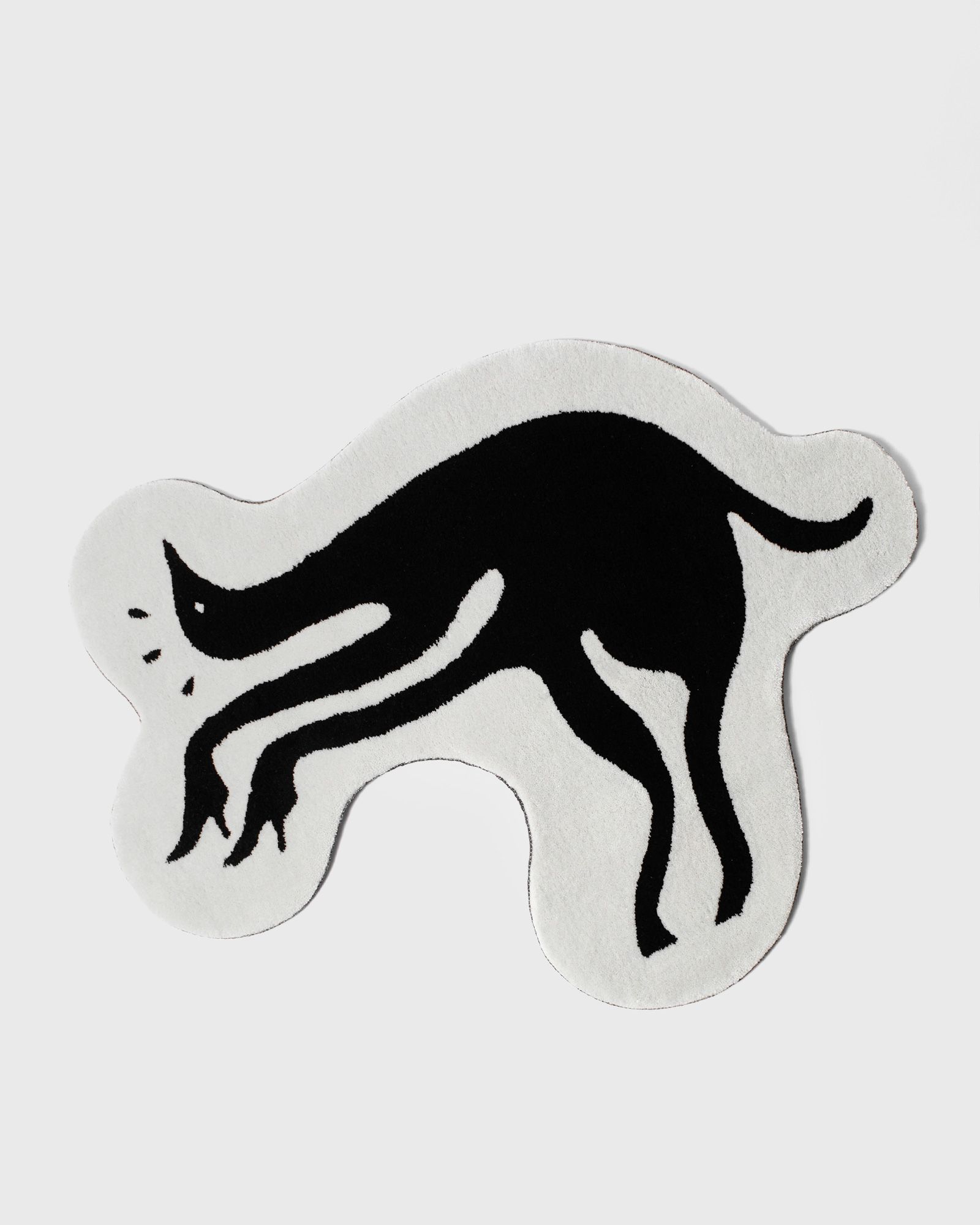 By Parra High heel gloves tufted rug, black|white