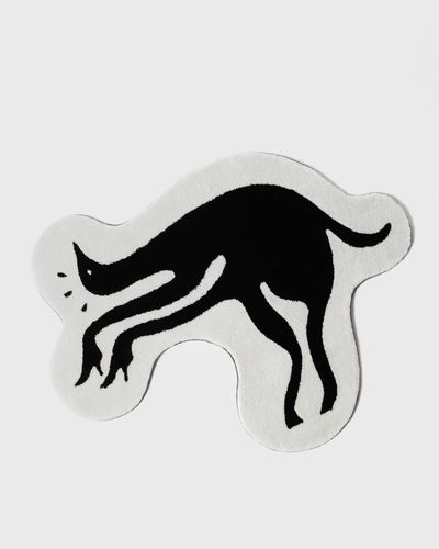 By Parra High heel gloves tufted rug, black|white