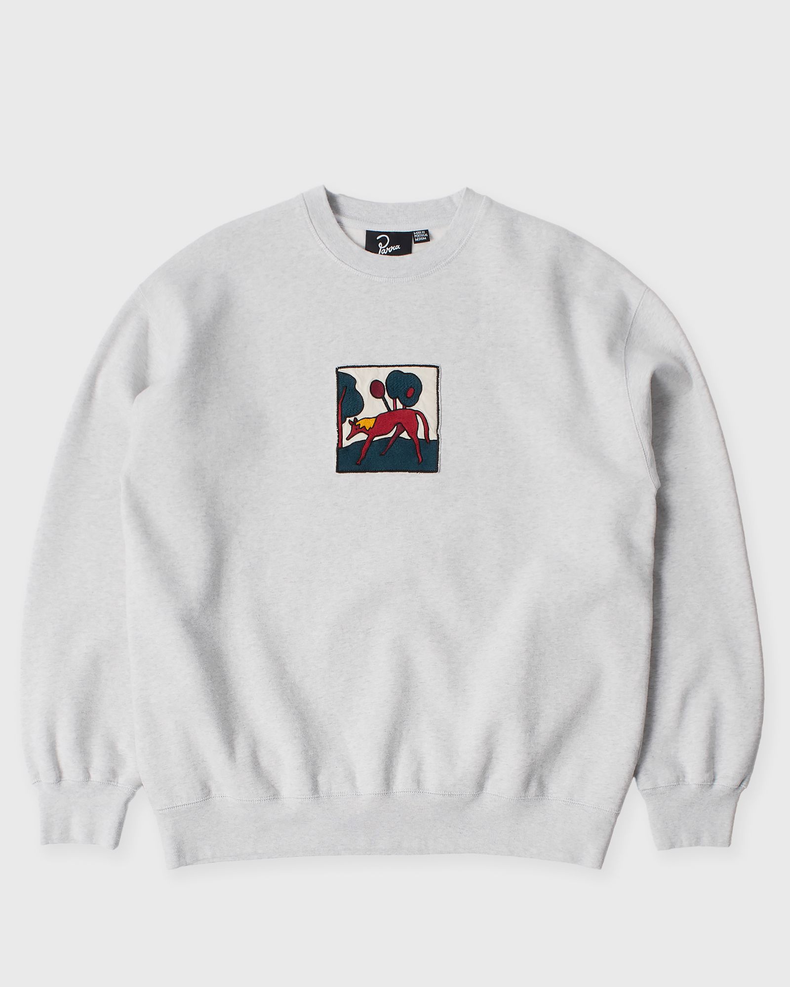 By Parra Long lost leg crew neck sweatshirt, grey