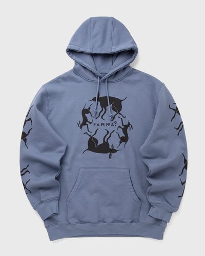 By Parra NON GRAND CAFE HOODED SWEATSHIRT, blue