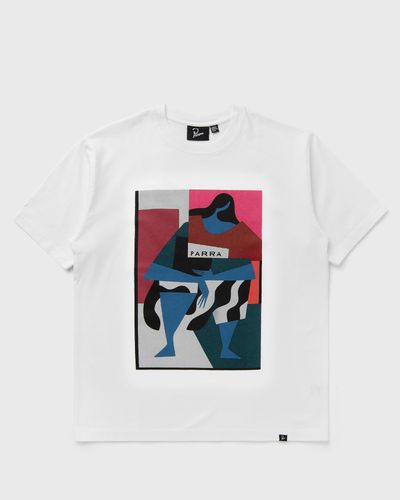 By Parra READING THE SQUARE TEE, white