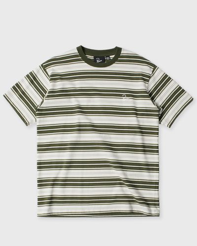 By Parra Signature striped t-shirt, green|beige