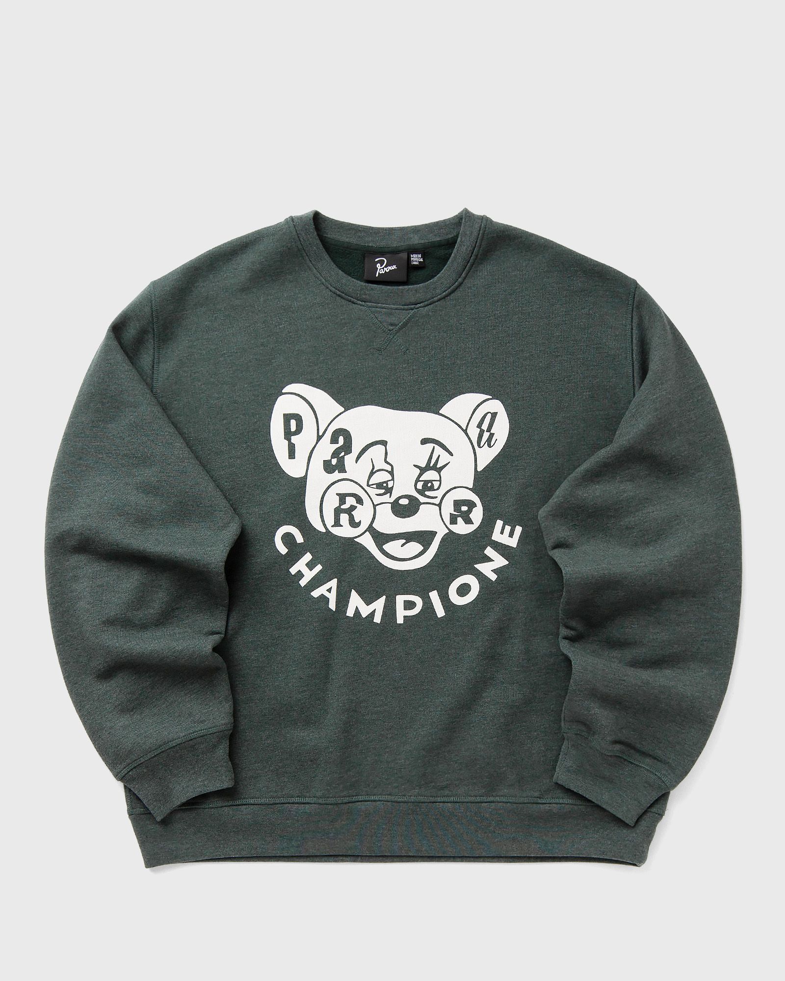 By Parra TIRED CHAMPIONE CREW NECK SWEATSHIRT, green