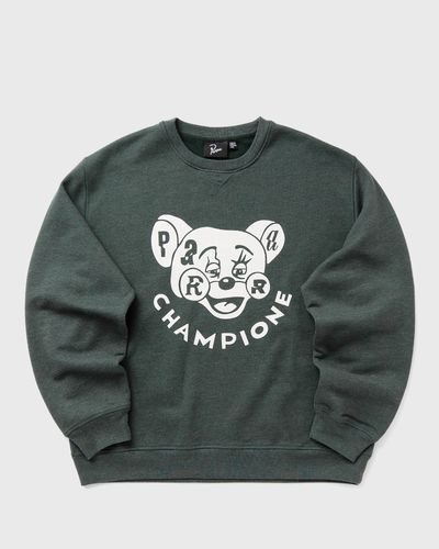 By Parra TIRED CHAMPIONE CREW NECK SWEATSHIRT, green