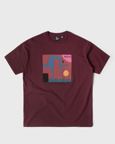 By Parra Tripped up t-shirt, red