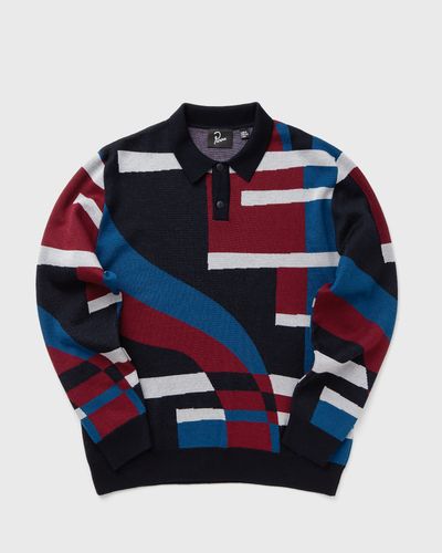 By Parra VERTICAL FOREST KNITTED POLO, multi