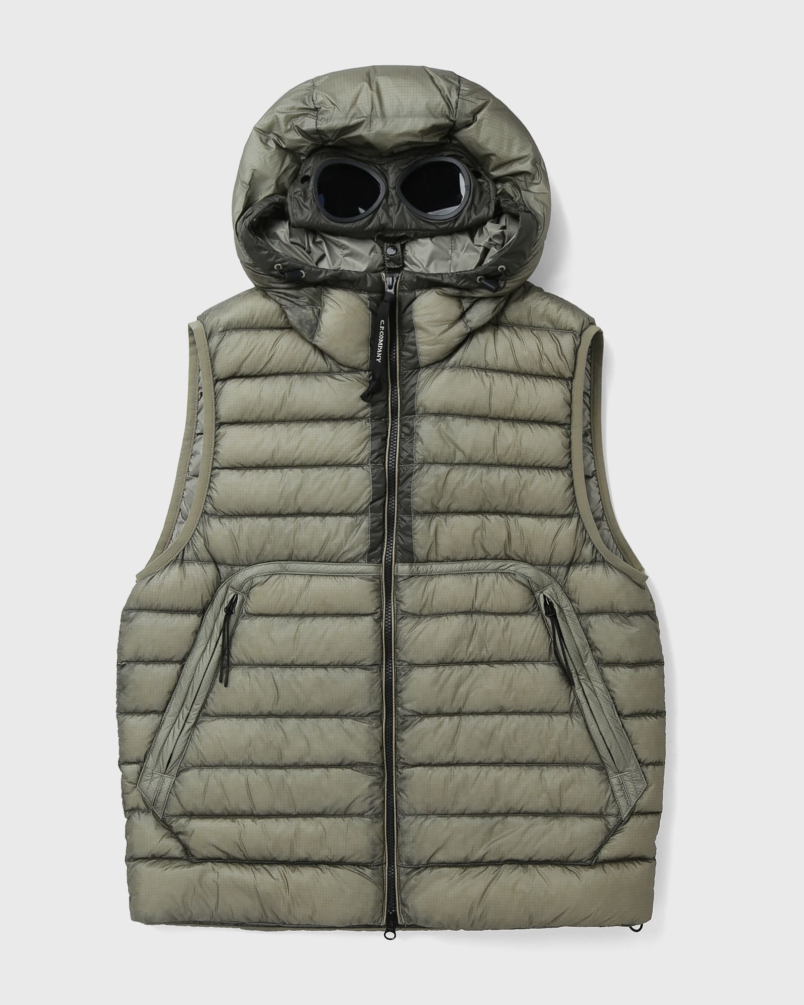 C.P. Company D.D. SHELL GOGGLE DOWN GILET, beige