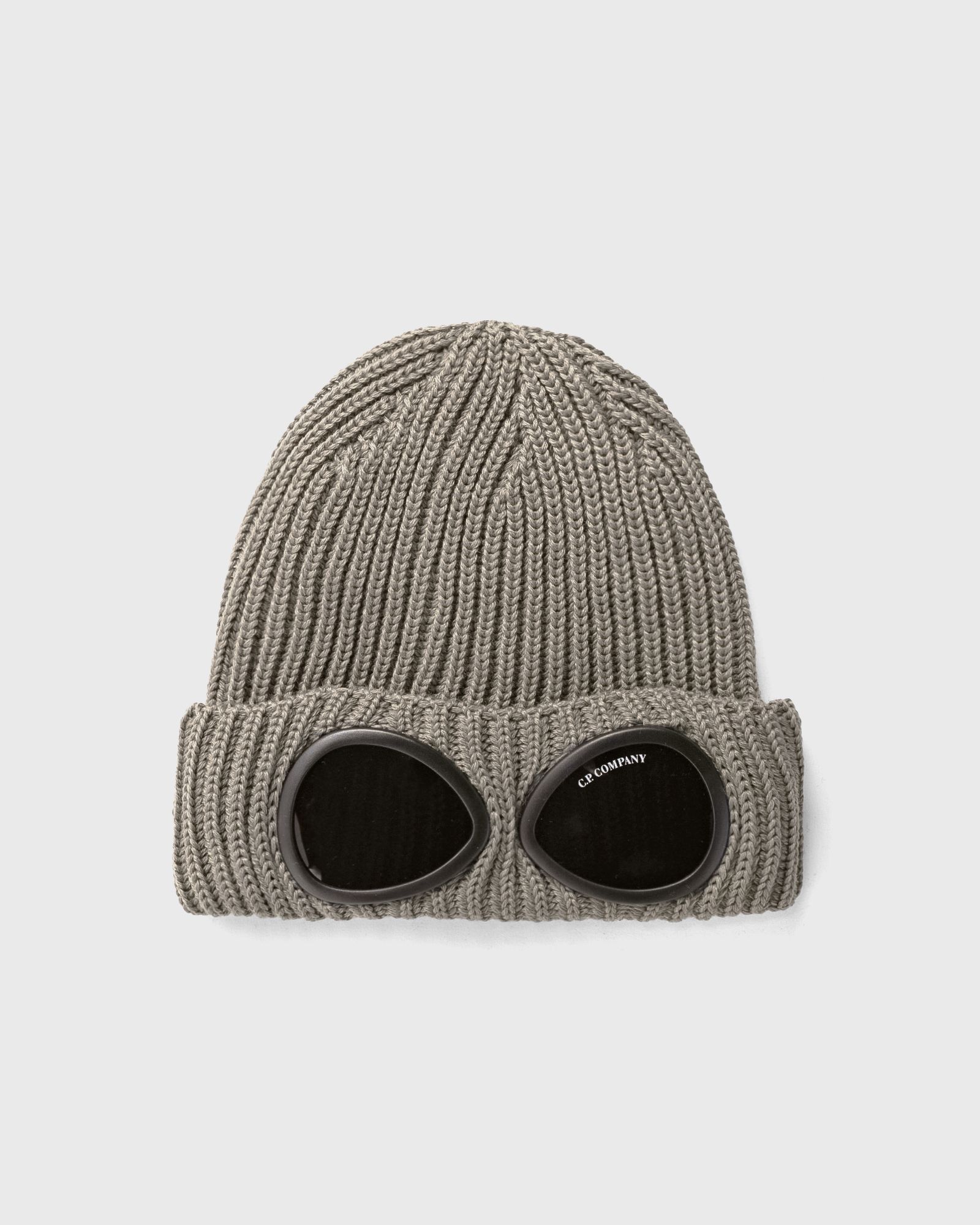 C.P. Company EXTRAFINE MERINO WOOL GOGGLE BEANIE, beige