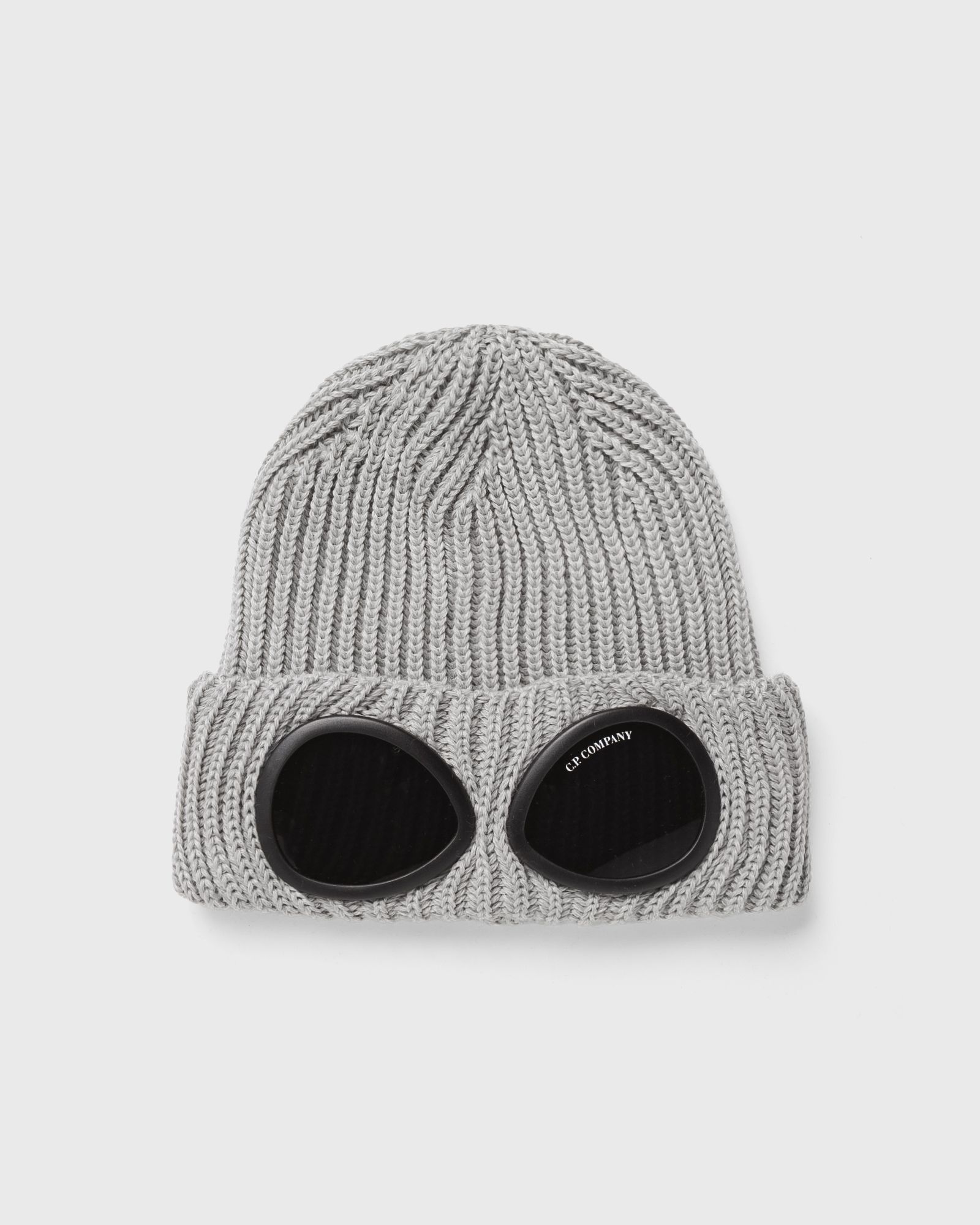 C.P. Company EXTRAFINE MERINO WOOL GOGGLE BEANIE, grey