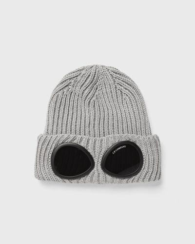 C.P. Company EXTRAFINE MERINO WOOL GOGGLE BEANIE, grey